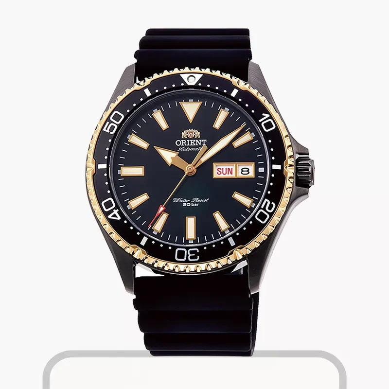 Orient Kamasu Automatic Black Dial Men's Watch- RA-AA0005B